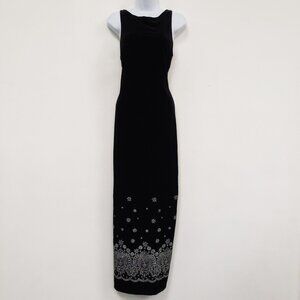 Vintage Rocket Candy Velvet Maxi Dress Size L Prom HOCO‎ Whimsigoth Fairy Grunge